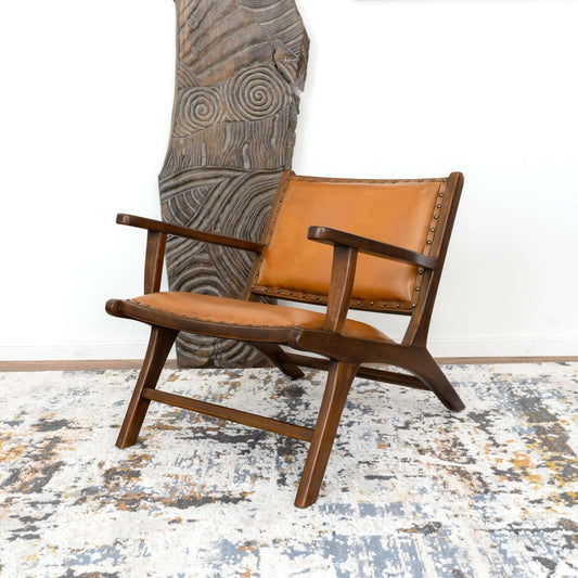 Daniel Tan Leather Arm Chair