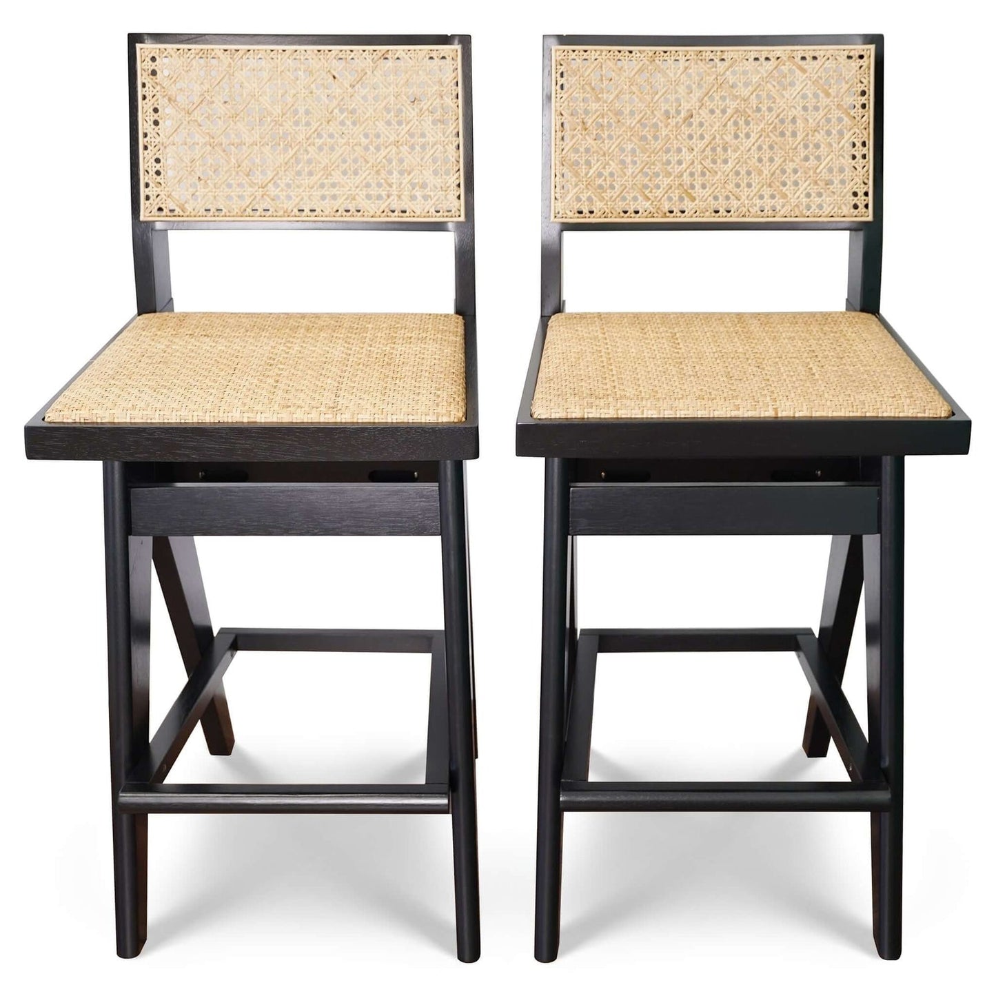 Keira Rattan Bar Stool (Set Of 2)