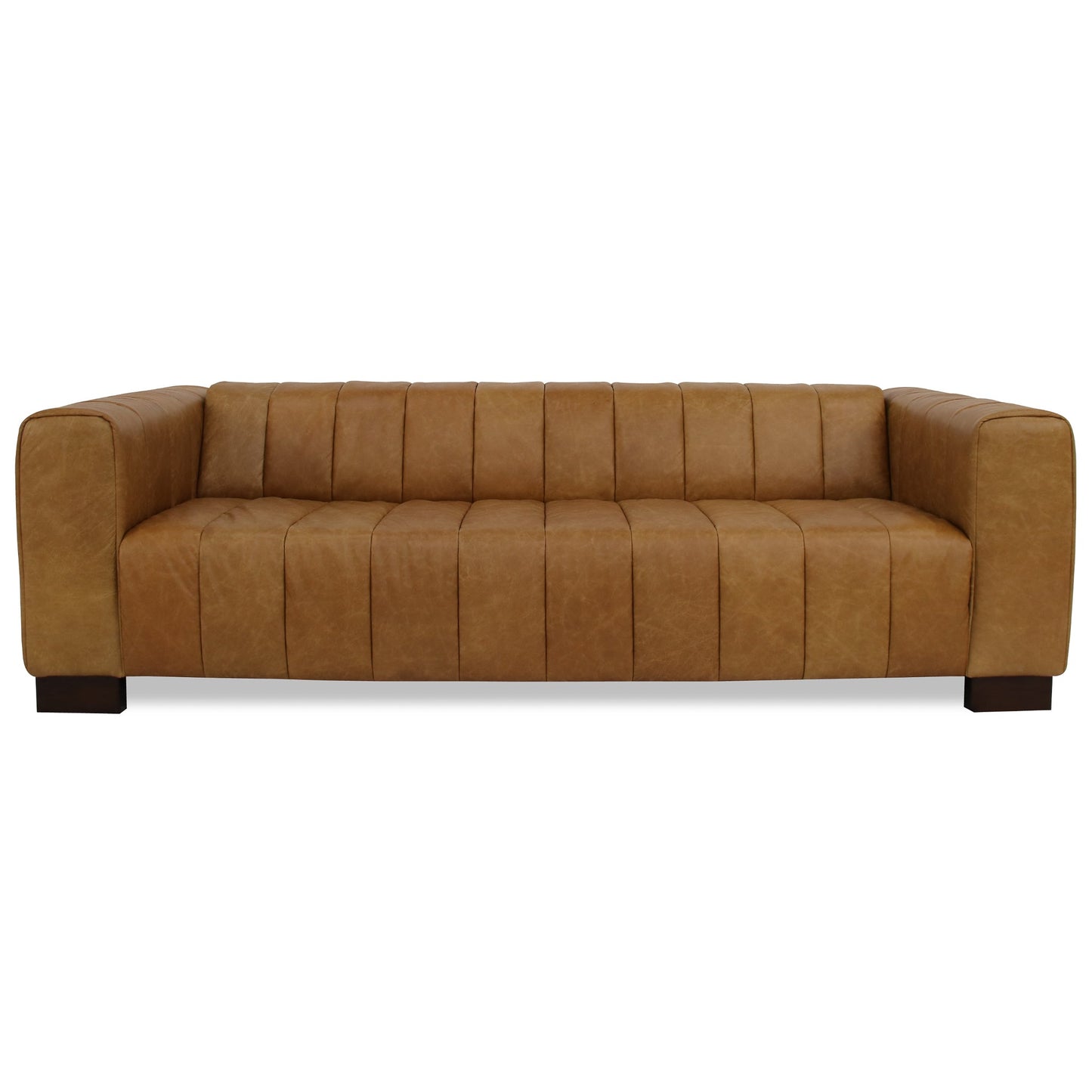 Dixon Waxy Tan Genuine Leather Sofa