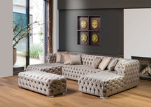Load image into Gallery viewer, Polo Mink Velvet Double Chase Sectional