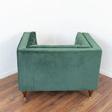 Load image into Gallery viewer, Evelyn Tufted Back Velvet Lounge Chair