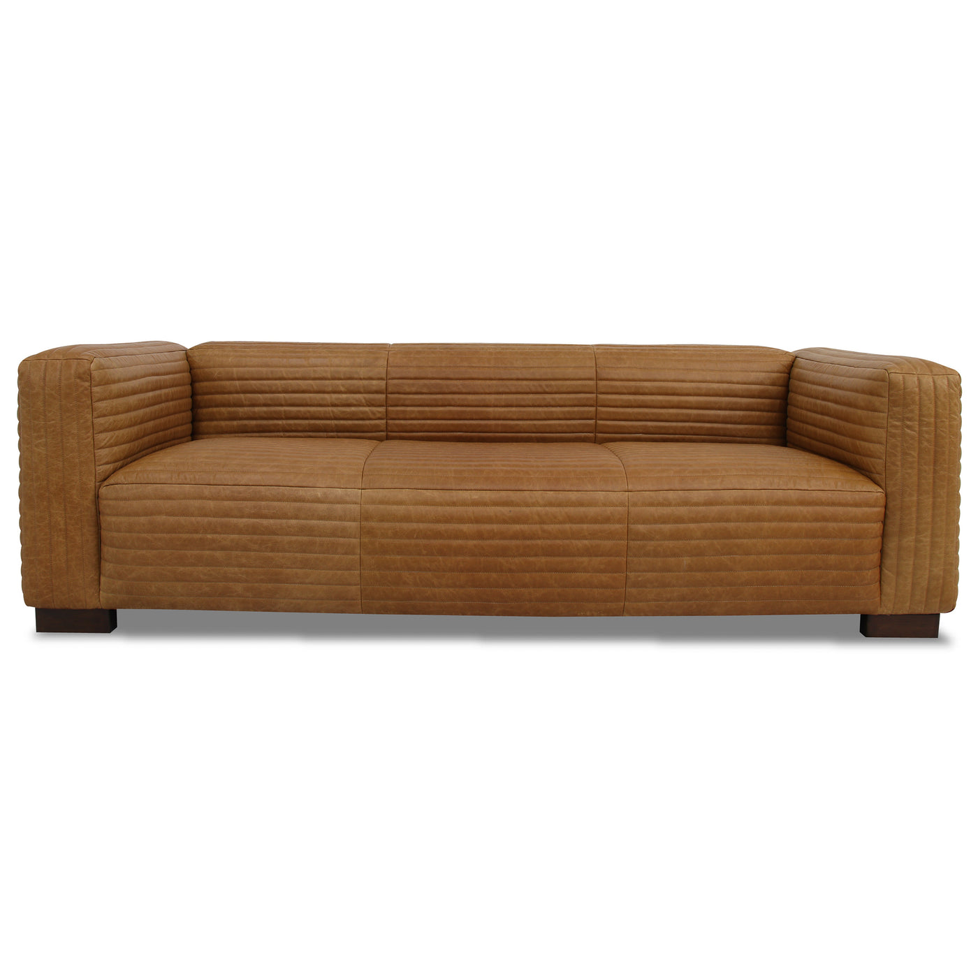 Foster Waxy Tan Genuine Leather Sofa