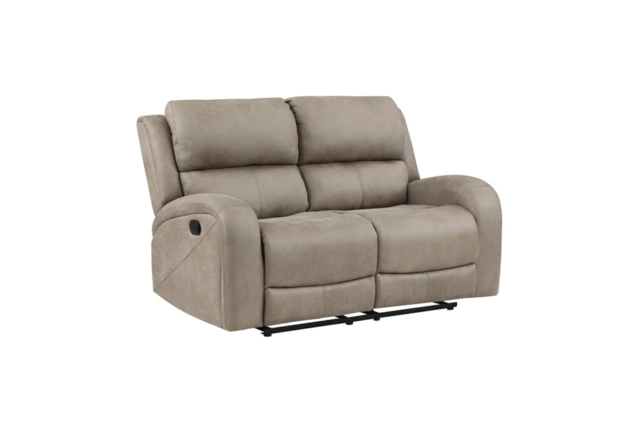 Pagosa Brown Microfiber Reclining Sofa and Loveseat 9601