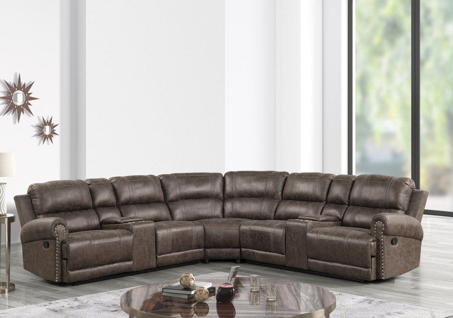 Carrol Grey OVERSIZED Reclining Sectional