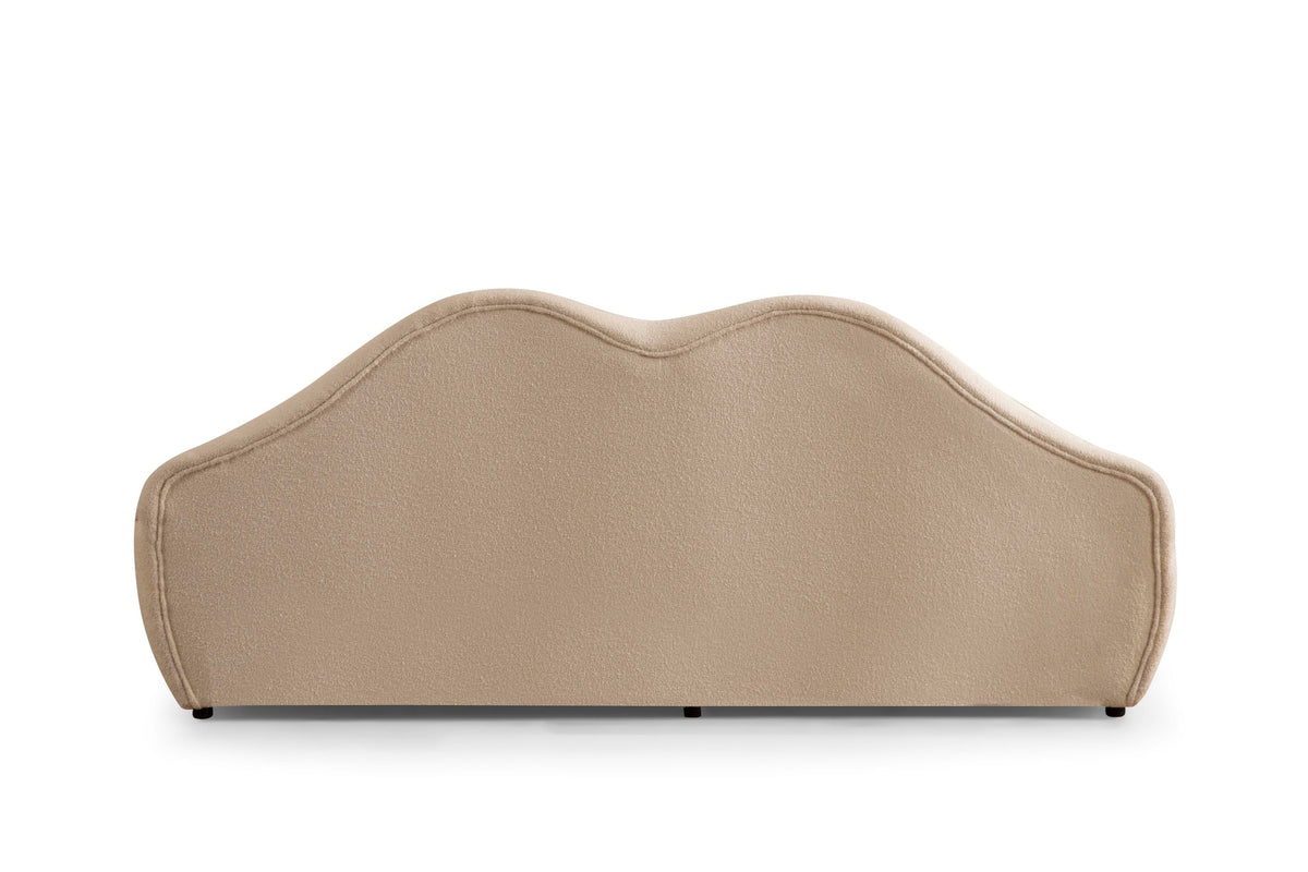 Lips Ivory Boucle Loveseat