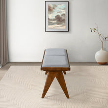 Load image into Gallery viewer, Keira Bench (Grey Fabric)