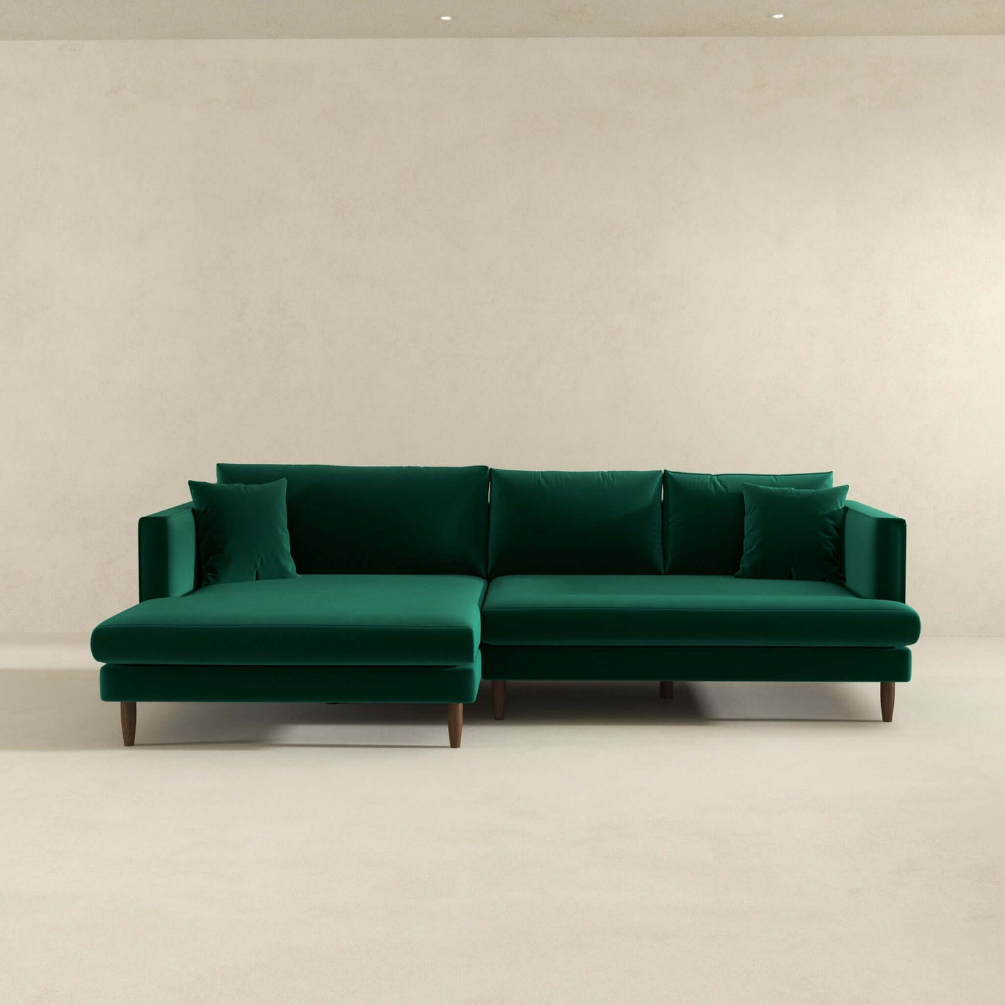 Blake 107" Green L-Shaped Sectional Sofa Left Facing