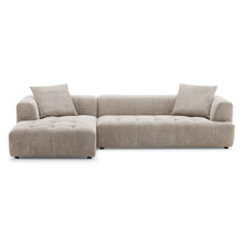 Load image into Gallery viewer, Kaynes Mocha Boucle L-Shaped Sectional