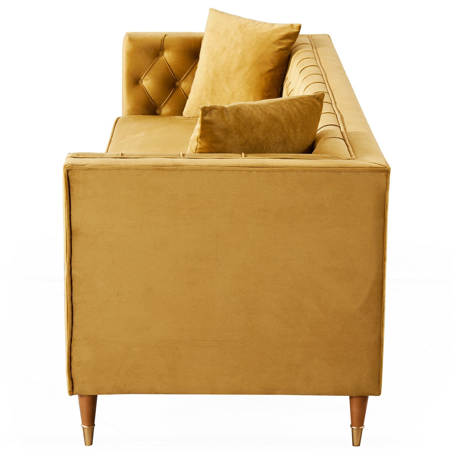 Autumn Modern Mustard Velvet Sofa