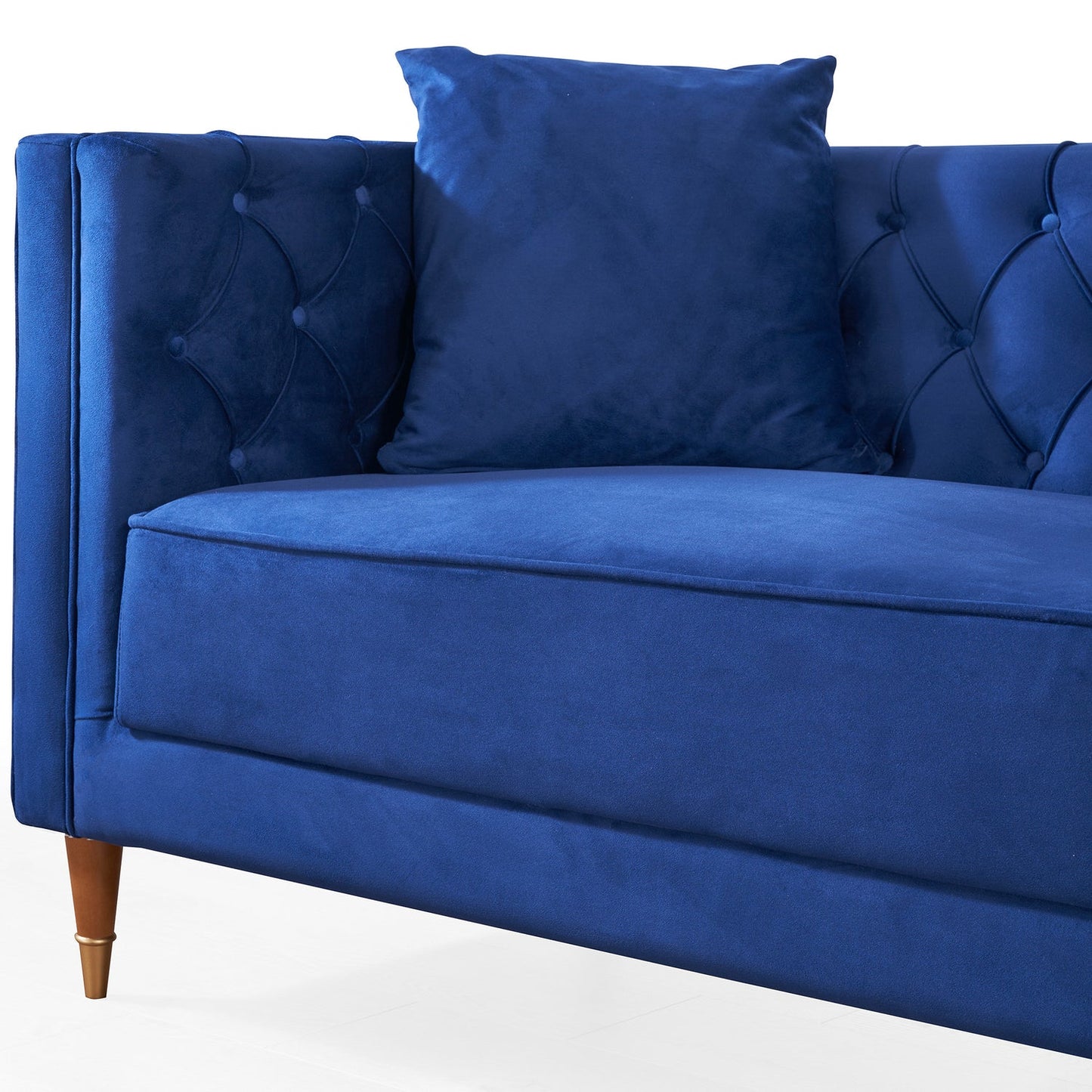 Autumn Modern Blue Velvet Sofa