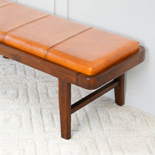 Load image into Gallery viewer, Maddox Bench (Tan Leather)