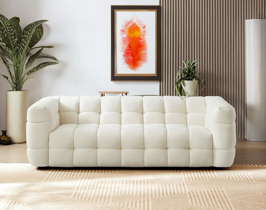 Morrison 90" Sofa (Cream Boucle)