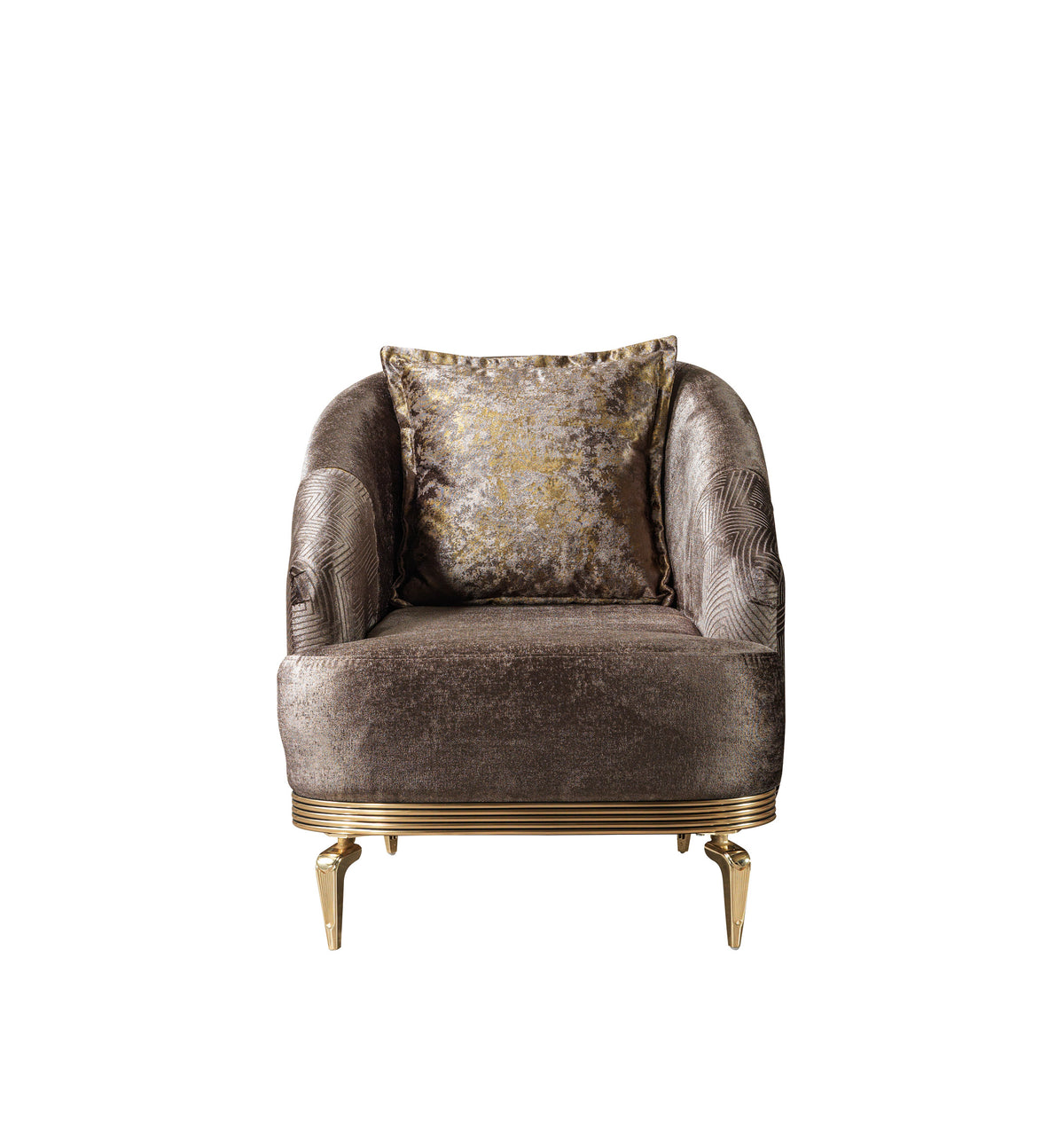 Santana Coffee Velvet Chair