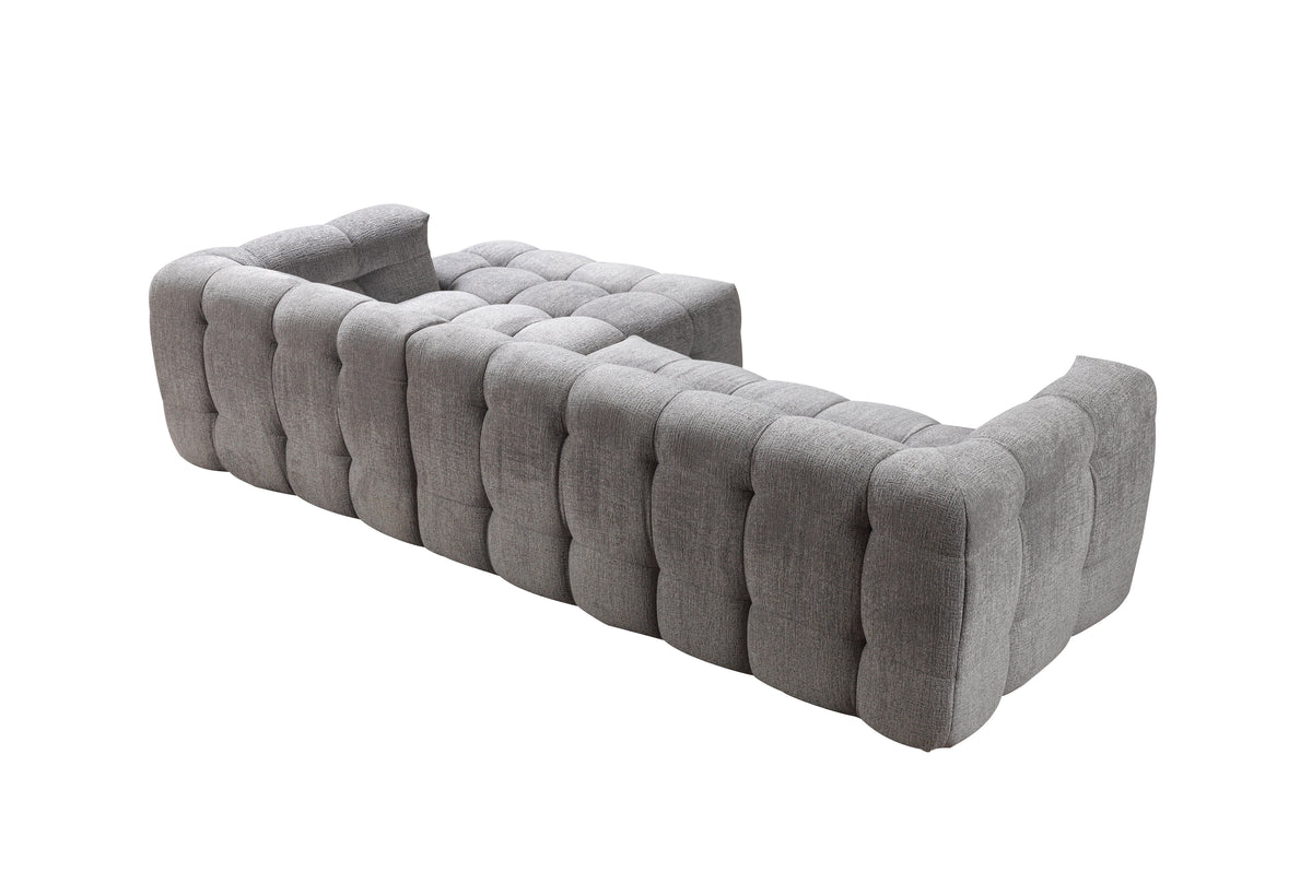 Ivy Gray Boucle RAF 110" Sectional