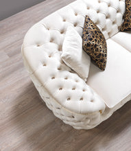 Load image into Gallery viewer, Lupino Ivory Velvet Sofa &amp; Loveseat