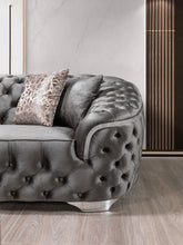 Load image into Gallery viewer, Lupino Gray Velvet Sofa &amp; Loveseat