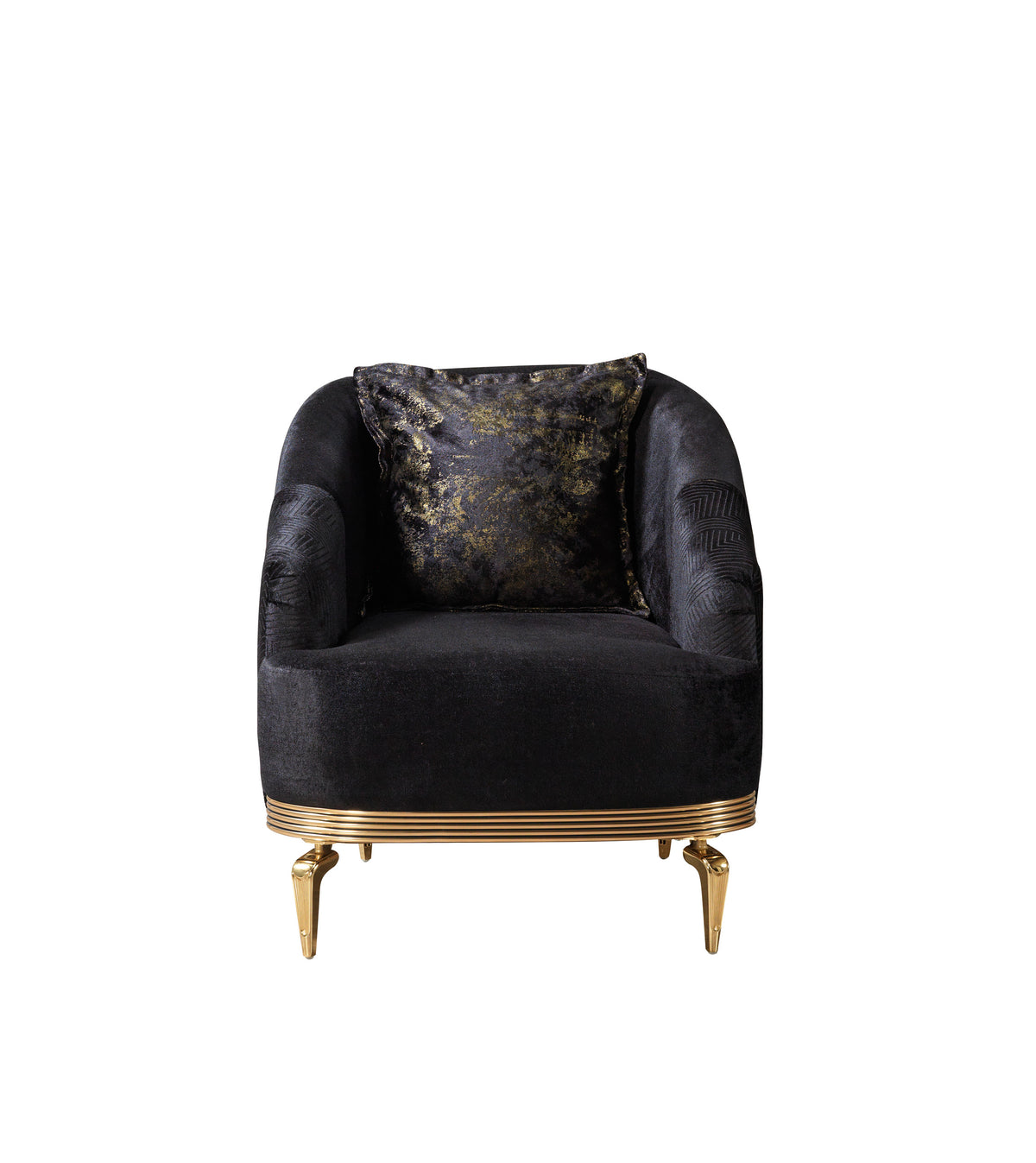 Santana Black Velvet Chair