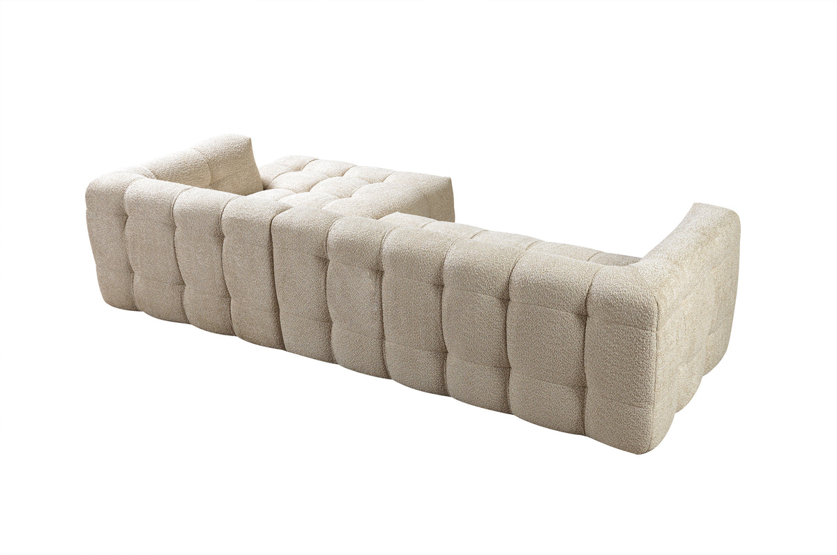 Ivy Sand Boucle RAF 110" Sectional