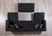 Load image into Gallery viewer, Ariana Velvet Black Double Chaise Sectional