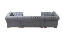 Load image into Gallery viewer, Lauren Velvet Grey Double Chaise Sectional