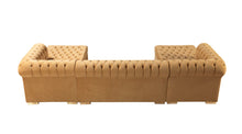 Load image into Gallery viewer, Lauren Velvet Mustard Double Chaise Sectional
