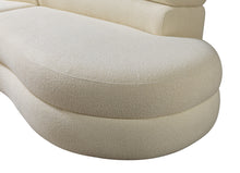 Load image into Gallery viewer, Larissa Ivory Boucle Curved Sectional