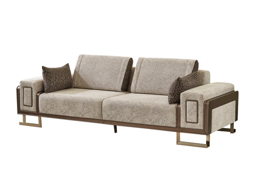 Nirvana Stationary 4 Seat Sofa Beige