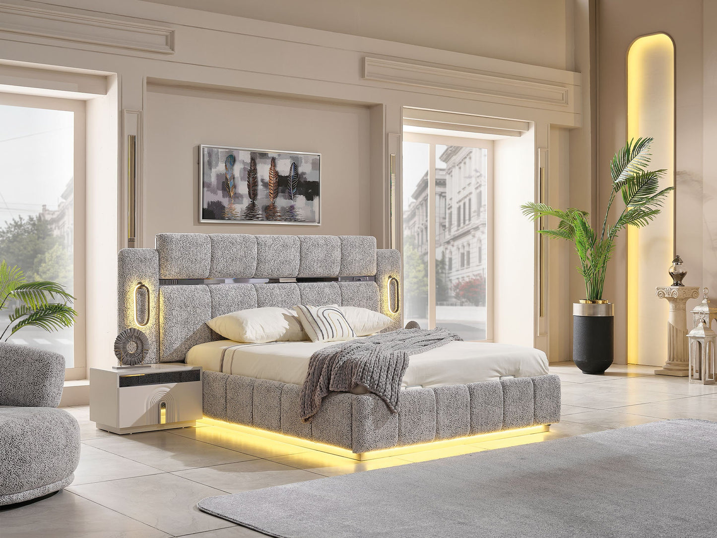 Parma Bed Frame With Headboard