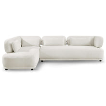 Load image into Gallery viewer, Richard Beige Boucle Mid-Century Modern 2pc Sectional Left