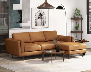 Chase Genuine Leather RAF Sectional