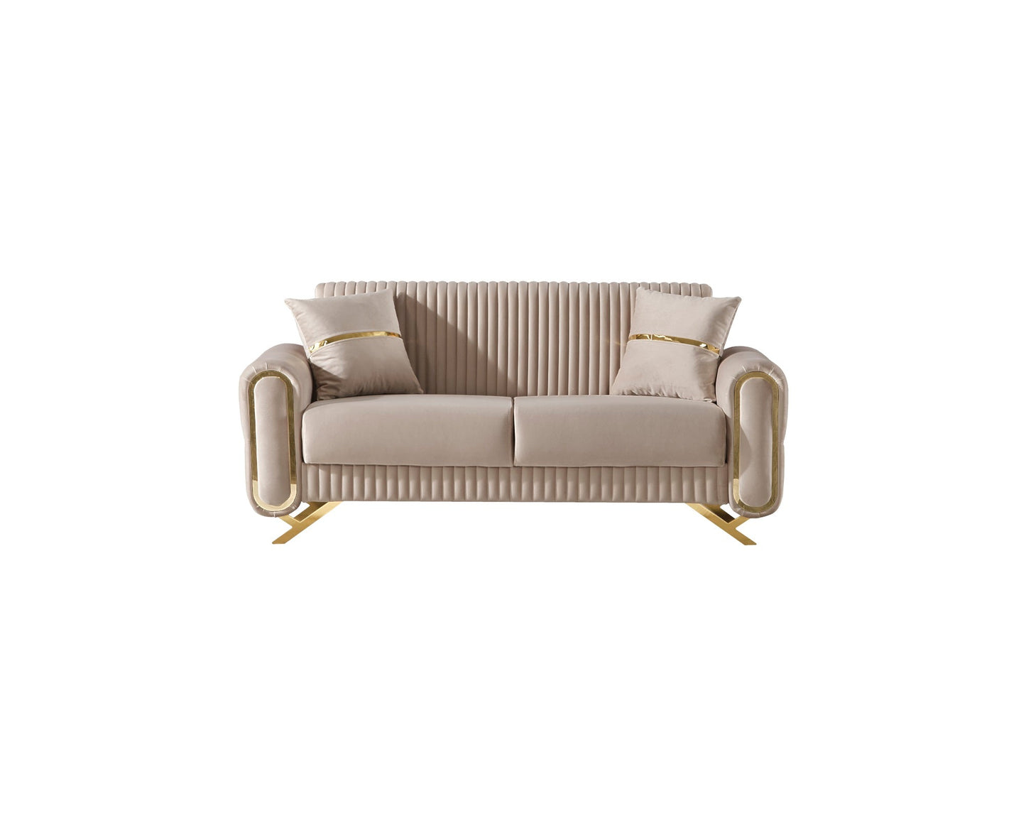 Royal Convertible Loveseat Beige