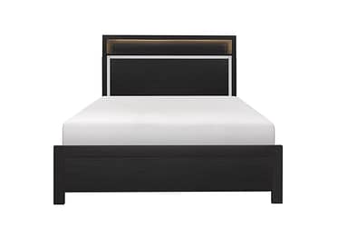 Bellante Melamine Black Bedroom Set SH 2216