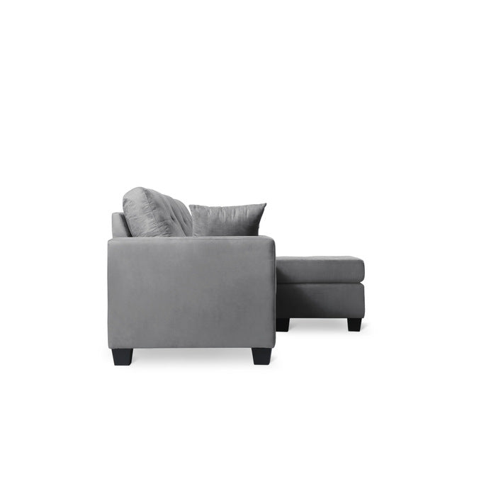 Lucky Gray Reversible Sectional  SH3217