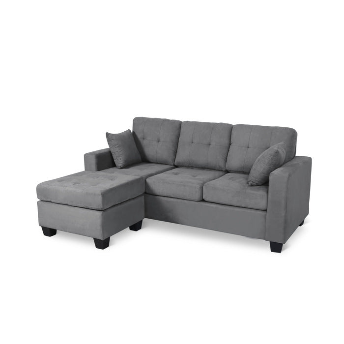 Lucky Gray Reversible Sectional  SH3217