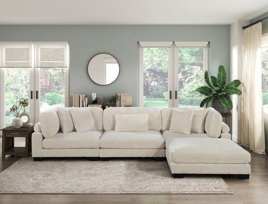 Traverse Beige 4pc Modular Sectional 8555