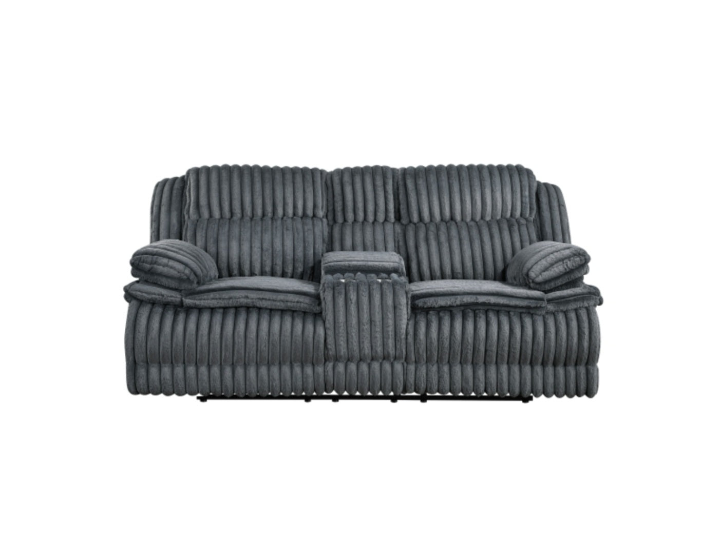 Goodland Dark Gray Reclining Sofa and Loveseat 9577