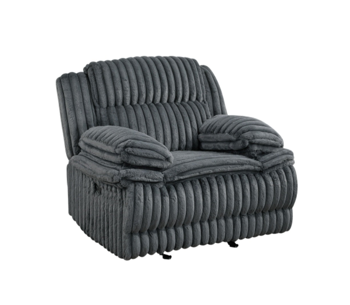 Goodland Dark Gray Reclining Sofa and Loveseat 9577