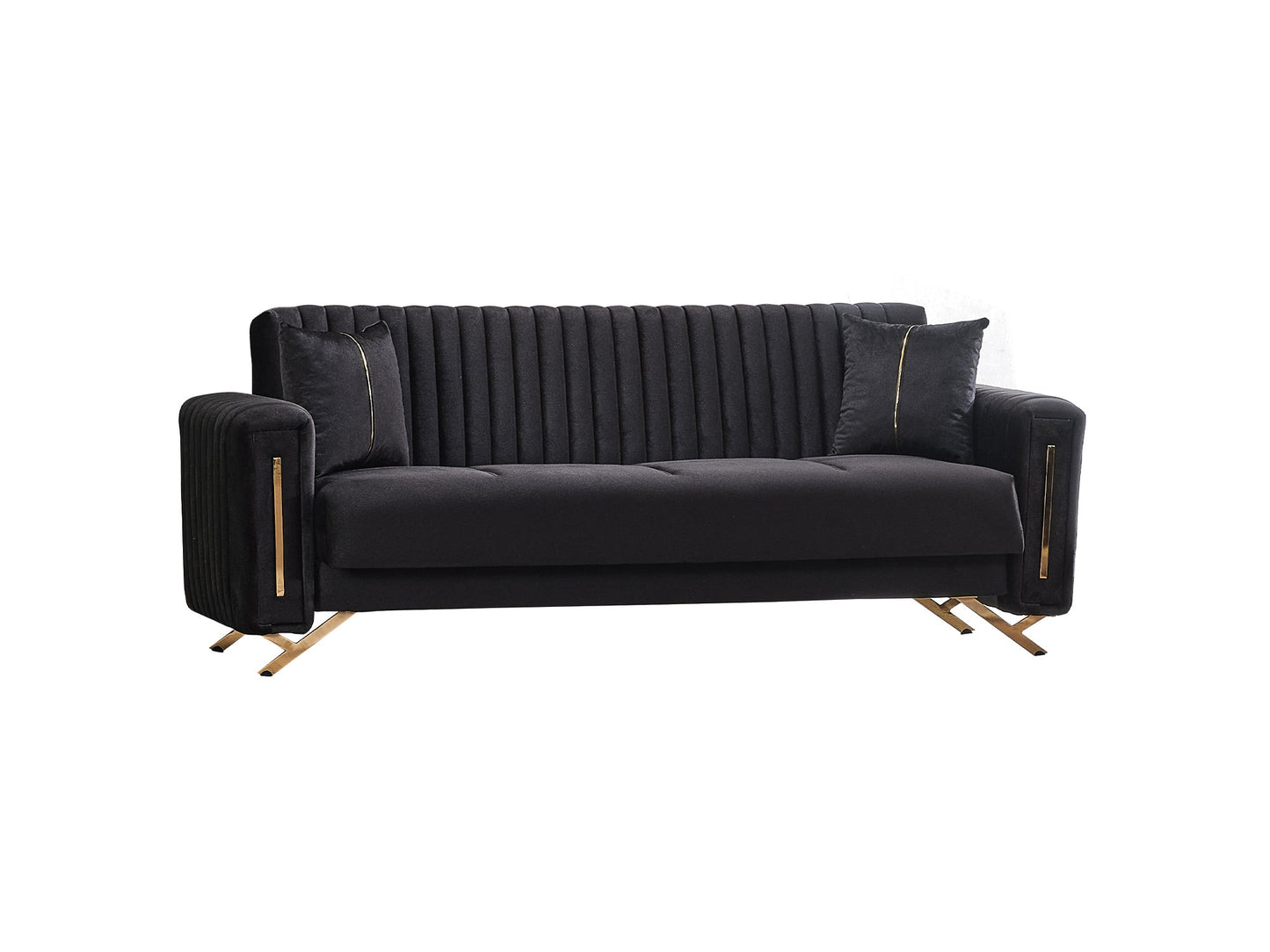 Senfoni Convertible Sofa Black
