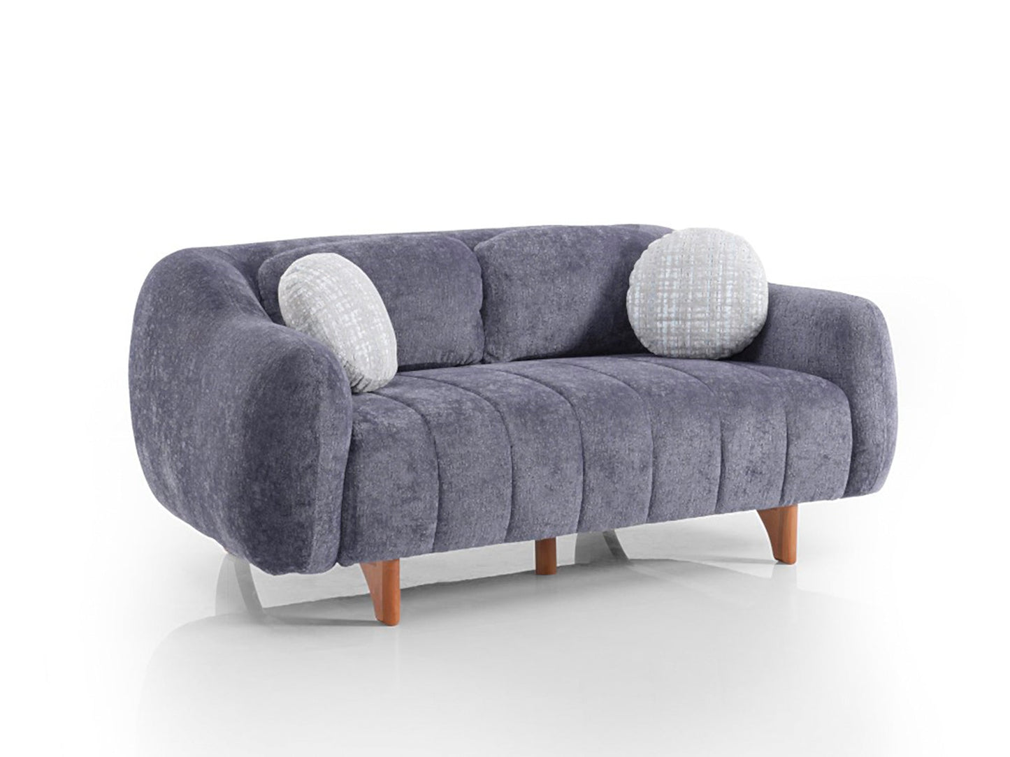 Snowy Stationary Loveseat Anthracite