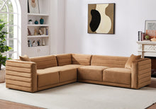 Load image into Gallery viewer, Solo Cognac Velvet Modular Corner Sectional