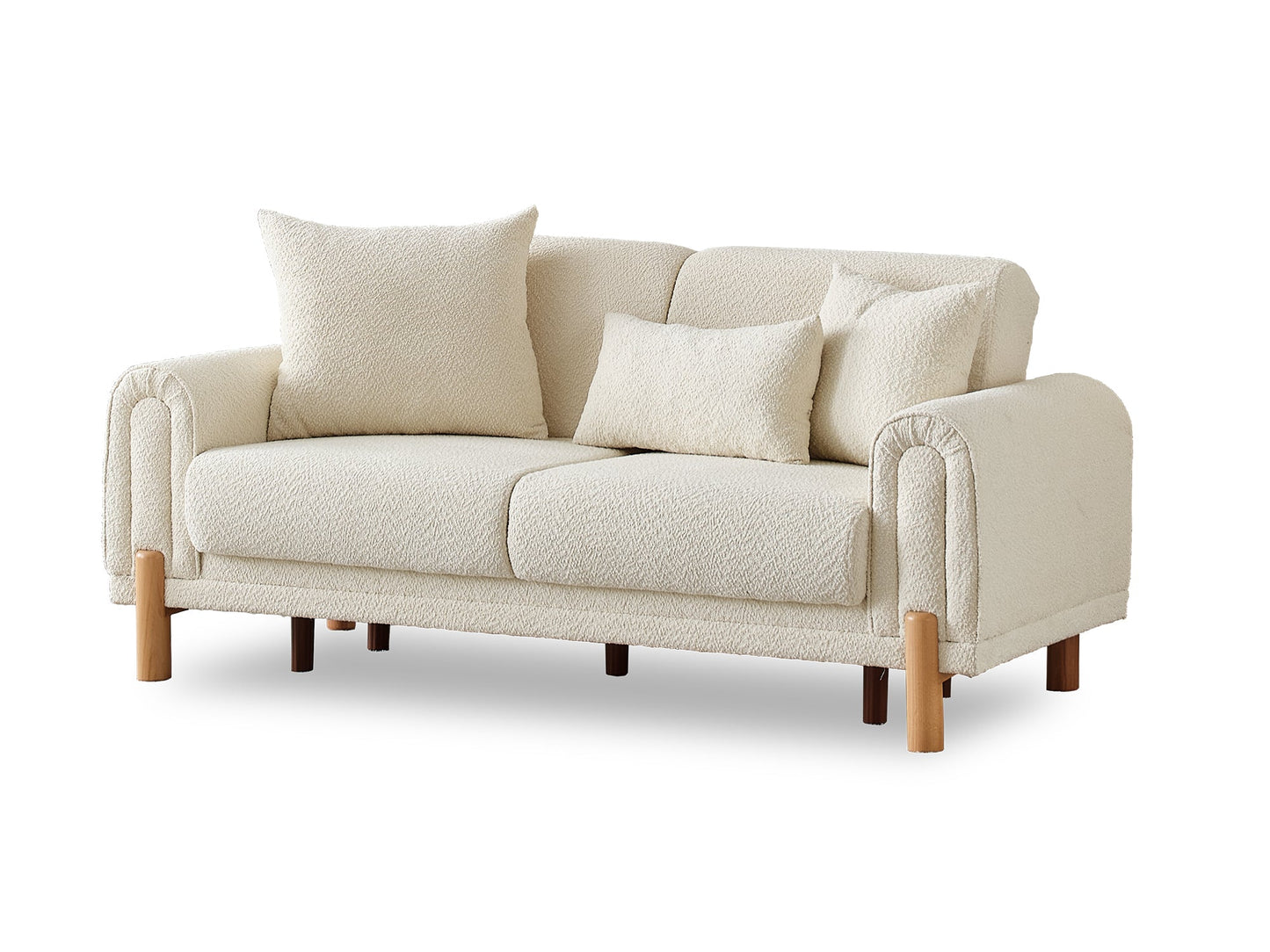 Soho Convertible Loveseat Cream