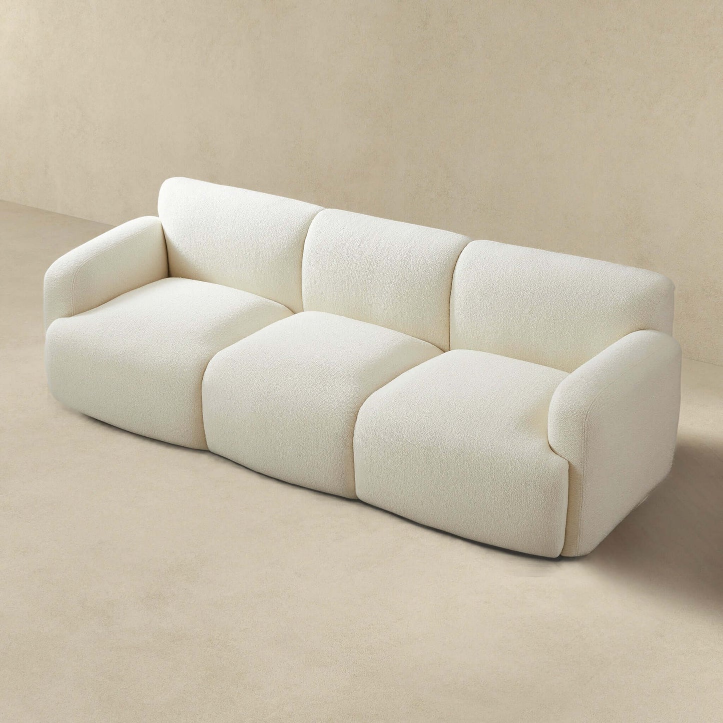 Simone 90" Sofa (Cream Boucle)