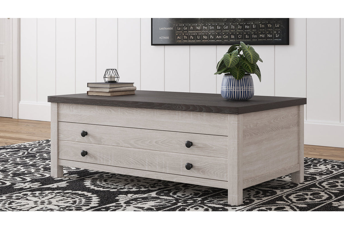 Dorrinson Two-tone Coffee Table with Lift Top T287