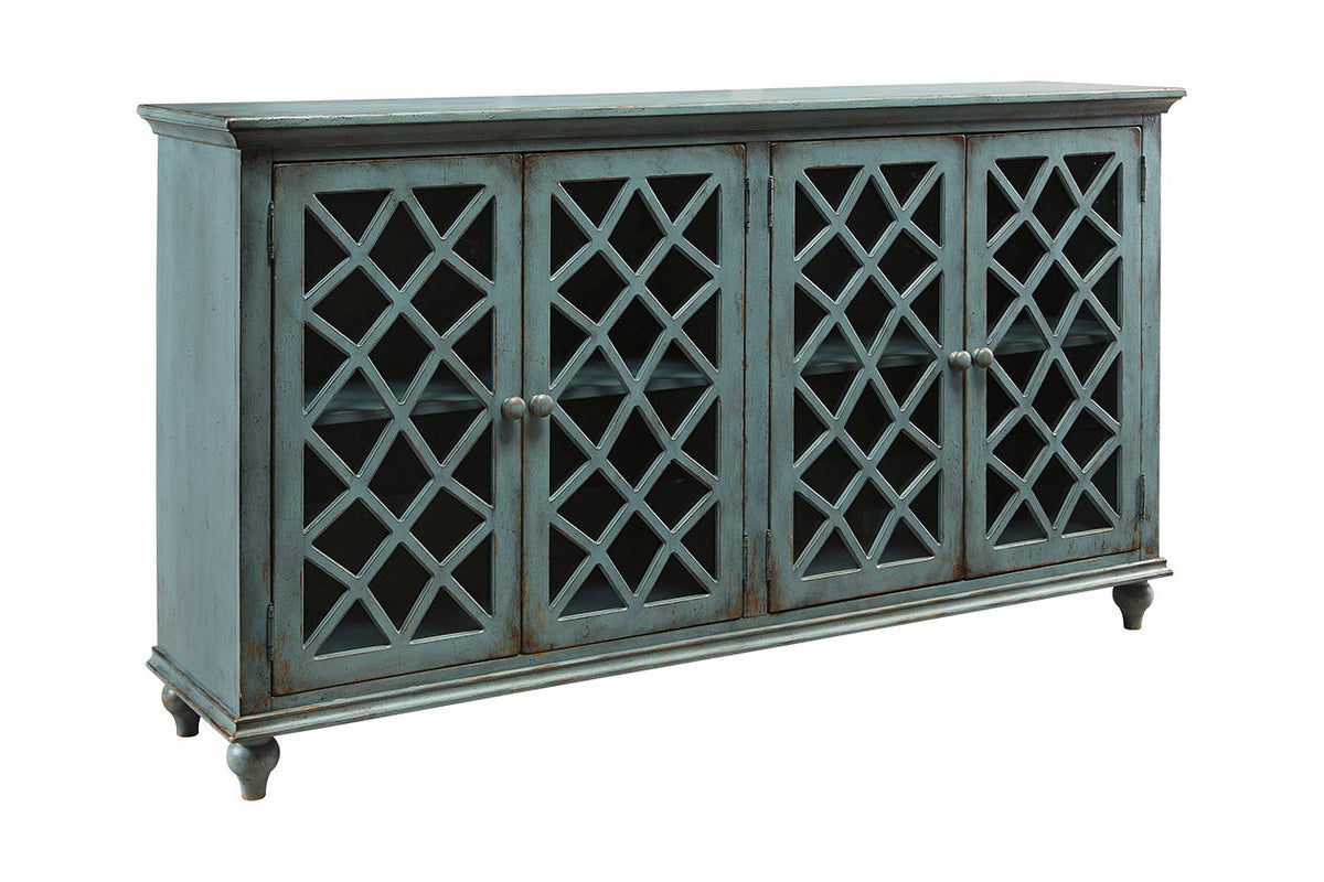 Mirimyn Antique Teal Accent Cabinet T505-762