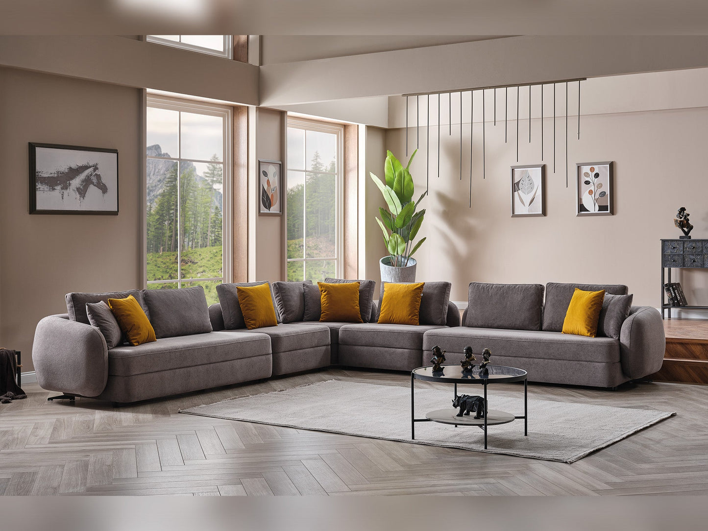Toscana Grey Modular Sectional Sofa
