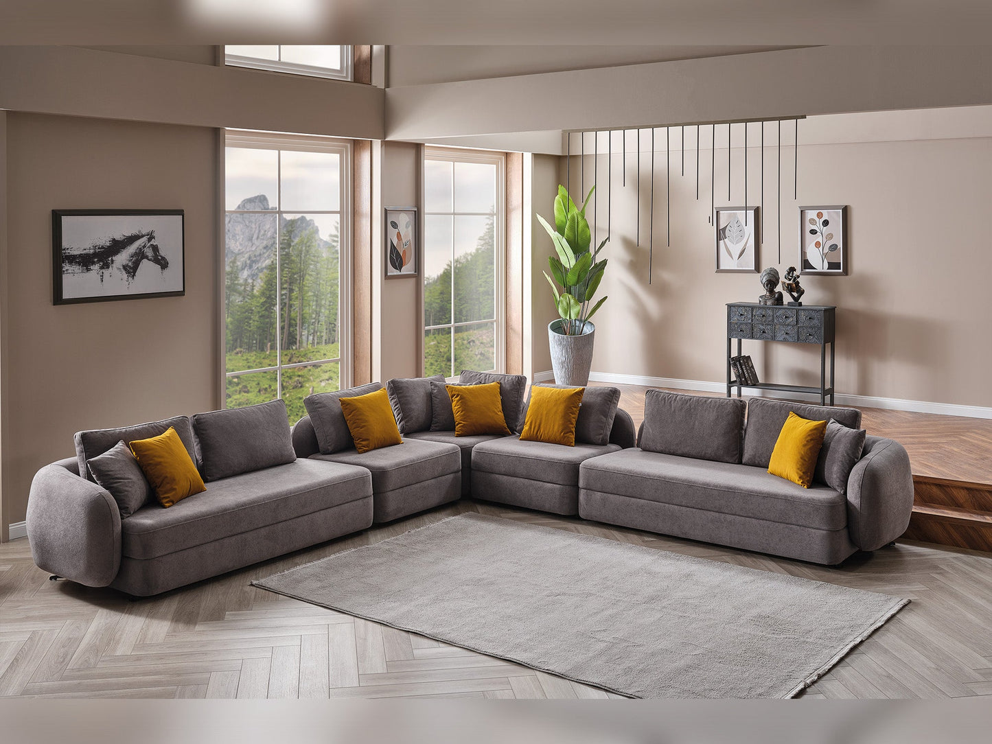 Toscana Grey Modular Sectional Sofa