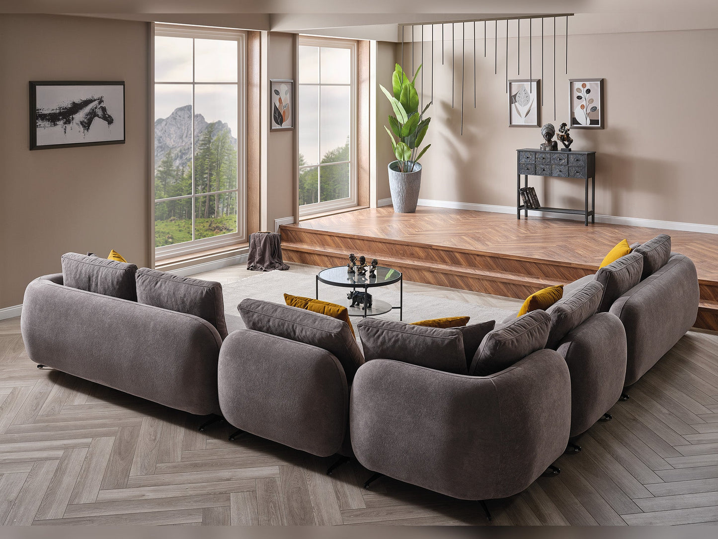 Toscana Grey Modular Sectional Sofa