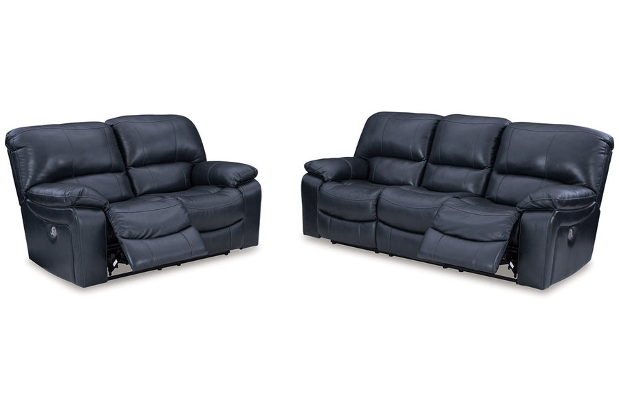 Leesworth Ocean Power Reclining Sofa and Loveseat U43809