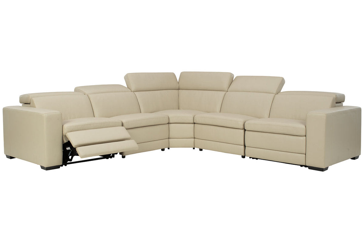 Texline Sand 6pc POWER Reclining Sectional U59604