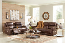 Load image into Gallery viewer, Edmar Brown POWER Sofa and Loveseat U64806